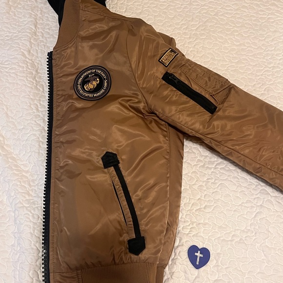 Men's Brown Bomber Jacket - Picture 2 of 9